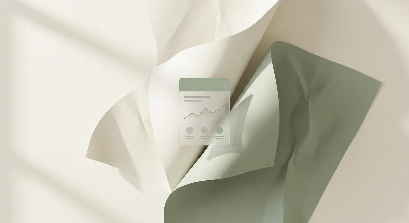 A refined Foliana product card preview for a branded client portal with status and project information.